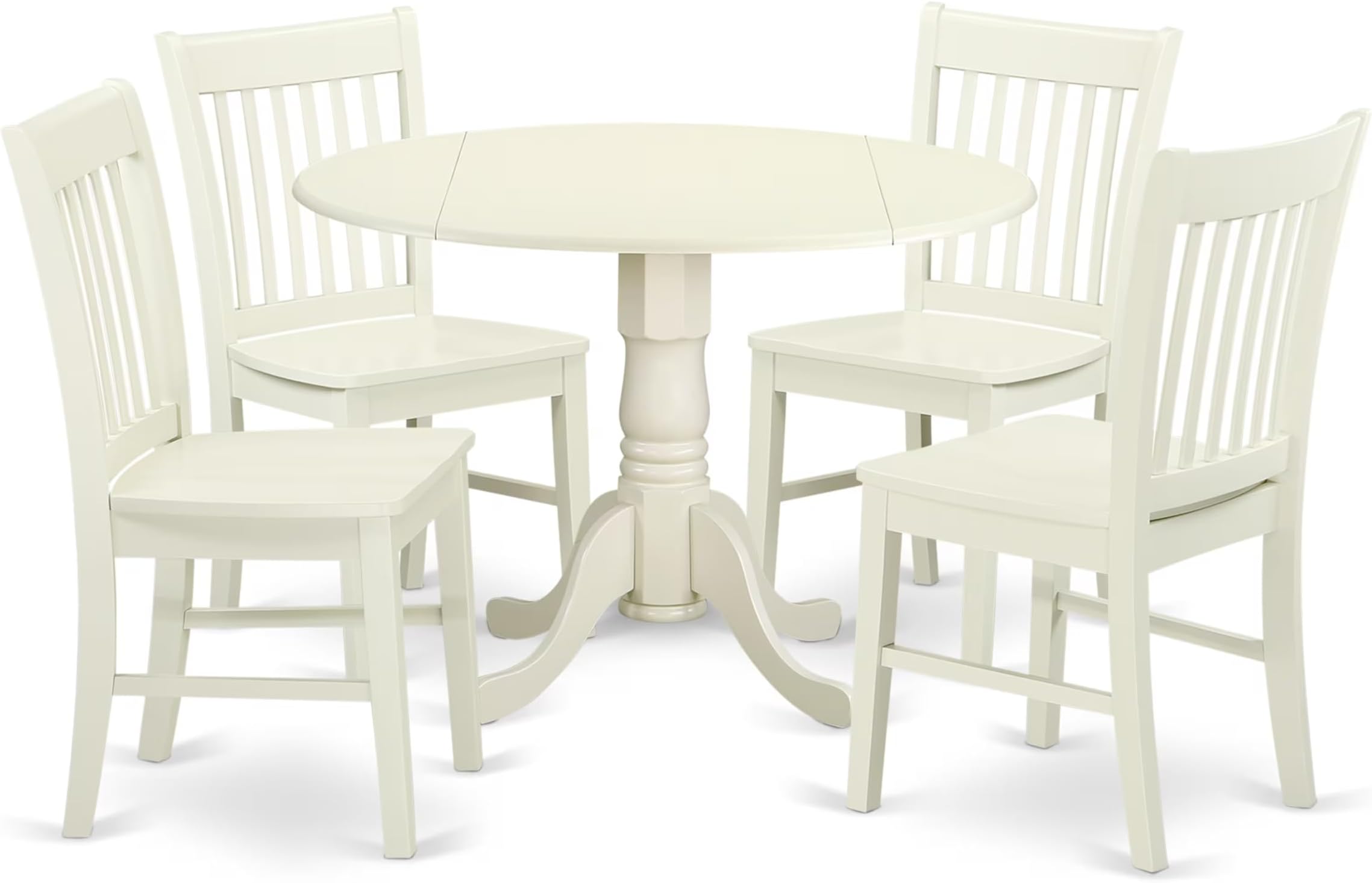 Amazon.com - Merax Round Dining Table Set for 4, Farmhouse Kitchen ...