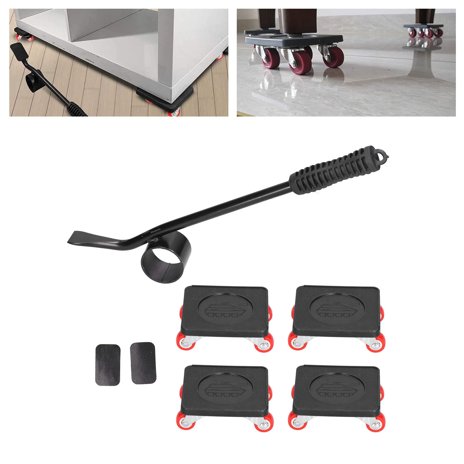 Kit di spostamento e sollevamento mobili, di spostamento facile per carichi pesanti di spostamento facile per carichi ingombranti e pesanti Capacità di 1700 libbre, con