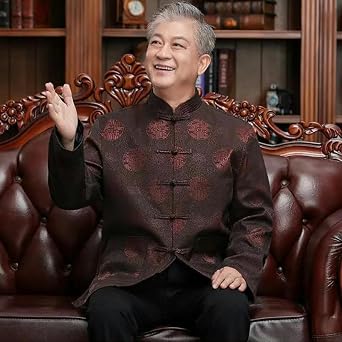 Tang Suit Chinese Traditional Clothing Men's Kung Fu Clothing New Year's Clothing Retro Party Men's Jacket Coat