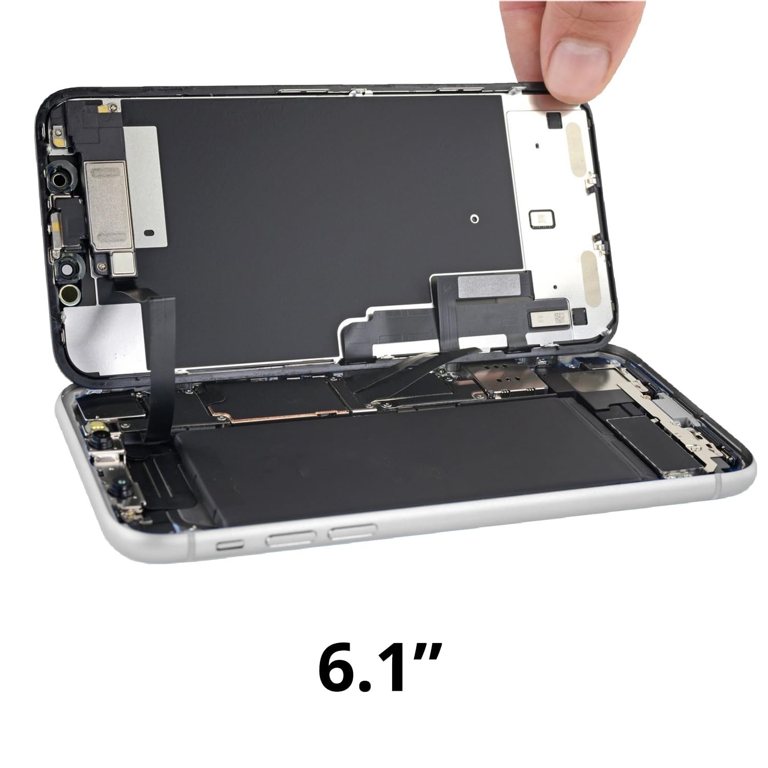 new net Display in-Cell Compatibile con iPhone XR Full HD Modello A1984, A2105, A2106, A2107, A2108 Schermo LCD Touch Screen YK Digitizer Parti di Ricambio Protezione Schermo