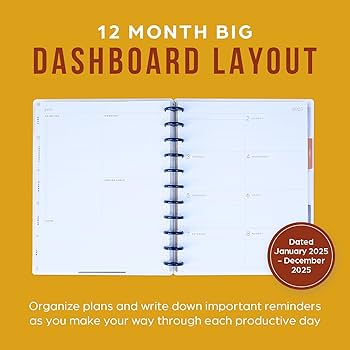 Amazon.com : Happy Planner Disc-Bound 12-Month Planner, Jan