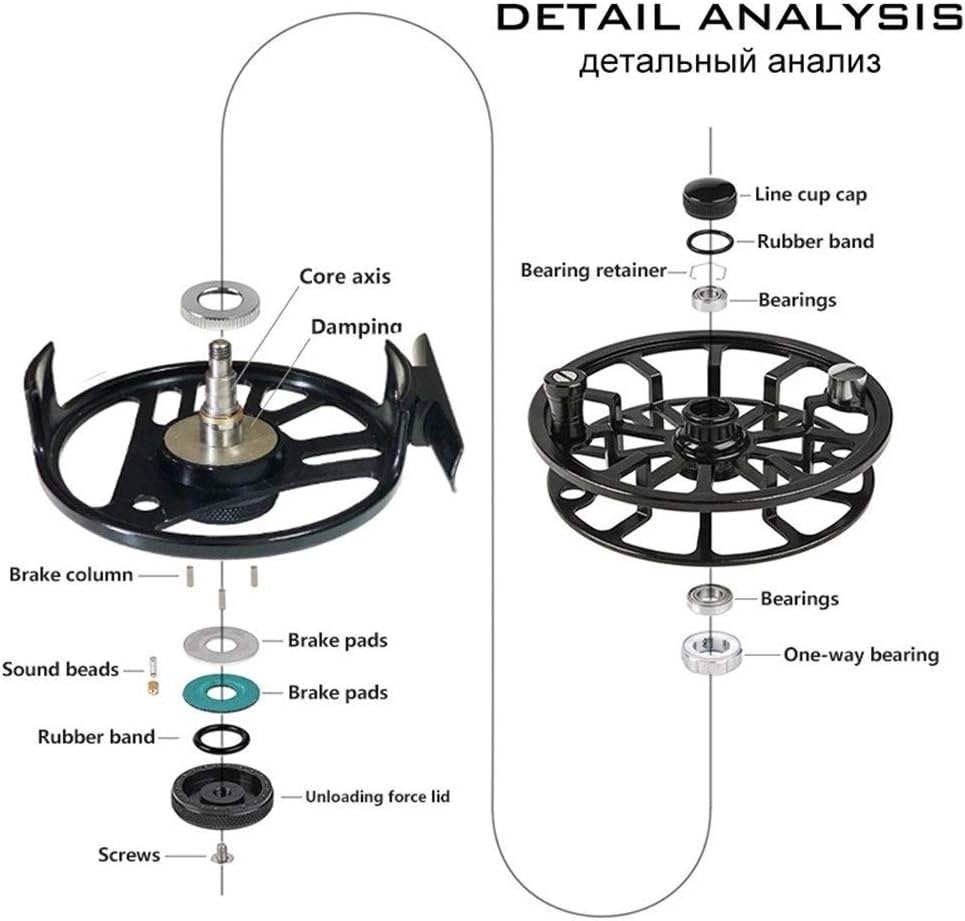 フライフィッシングリール フライフィッシングリール アルミニウム合金 Interchangea 海水および淡水釣りアクセサリー