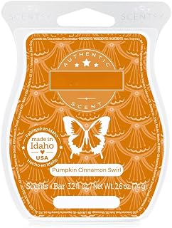 Pumpkin Cinnamon Swirl Wickless Candle, Tart Warmer Wax Bar, 3.2 fl. oz. / 2.6 net wt. (Packaging Design Styles May Vary)