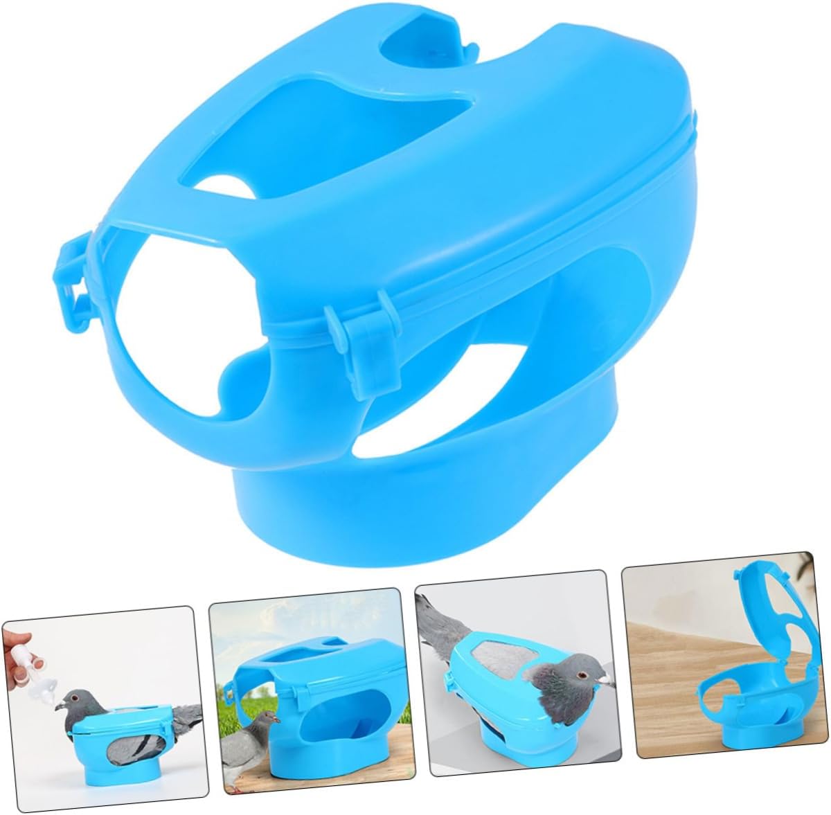 VICASKY 6pcs Pigeon Injection Holder Fixed Mount for Racing Pigeons Sturdy Plastic for Feeding and Medication Easy to Use Bird Supplies