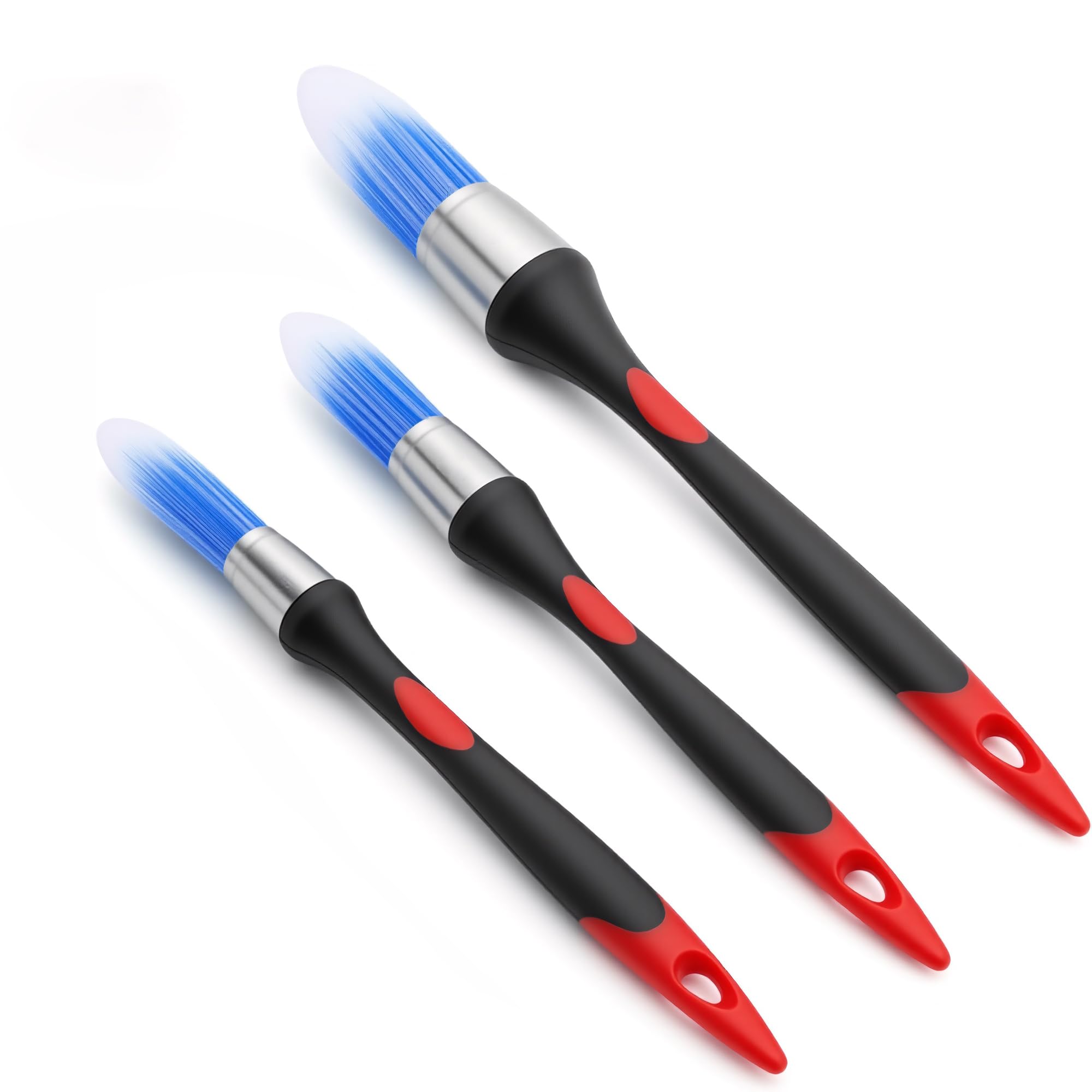 3 Pack Trim Paint Brush Set - Detail & Edge Painting -1