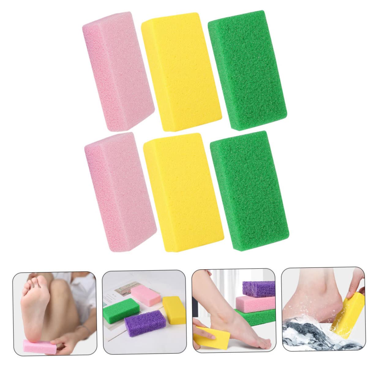 FRCOLOR 30 Pièces Pierre Planche À Frotter Épurateur De Dissolvant De Pied Pédicure Lime À Pied Exfoliant Pour Les Pieds Dissolvant De Lime À Pied Pierre Outil De