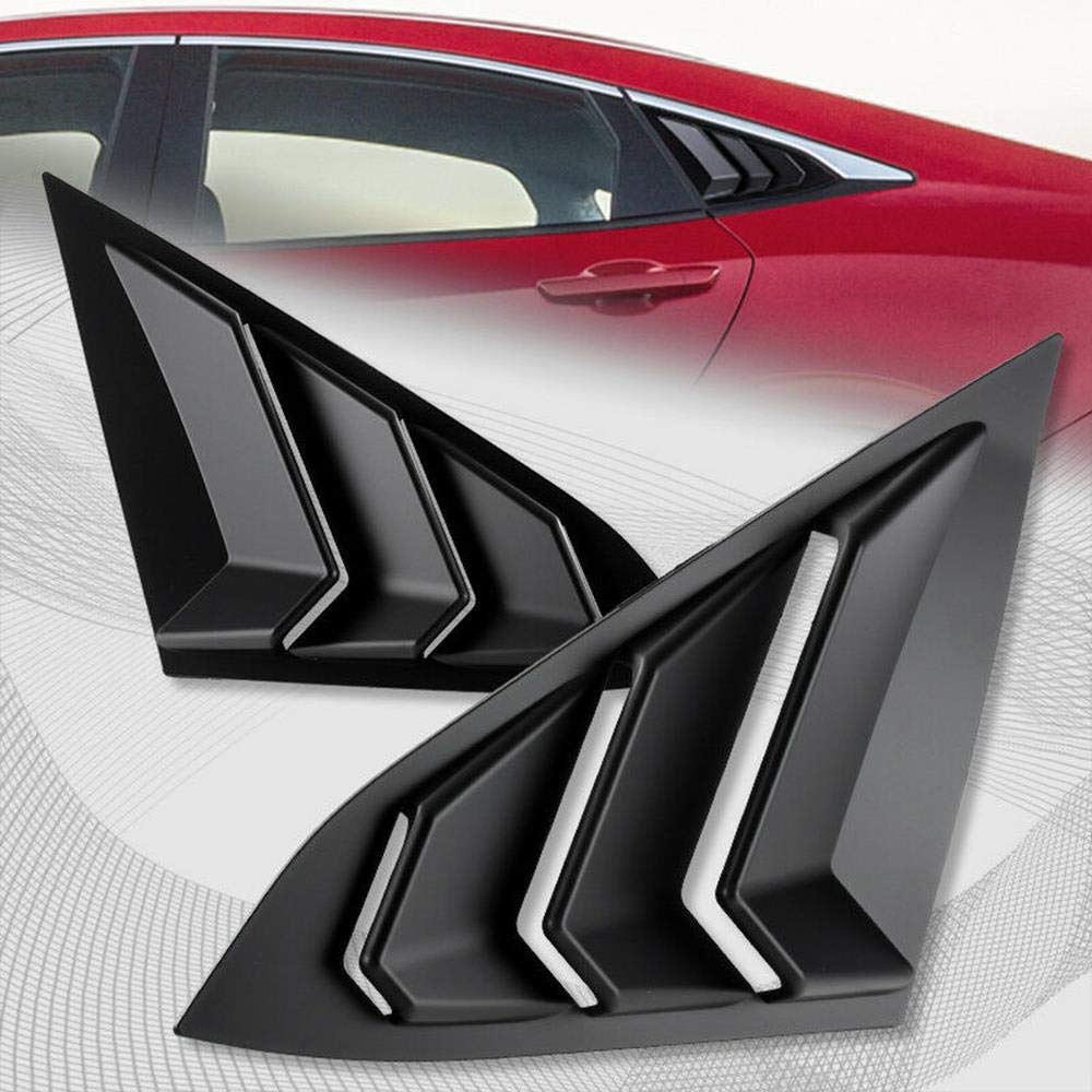 S SIZVER Side Window Louvers Scoop Cover Vent for 2016-2018 Honda Civic Sedan