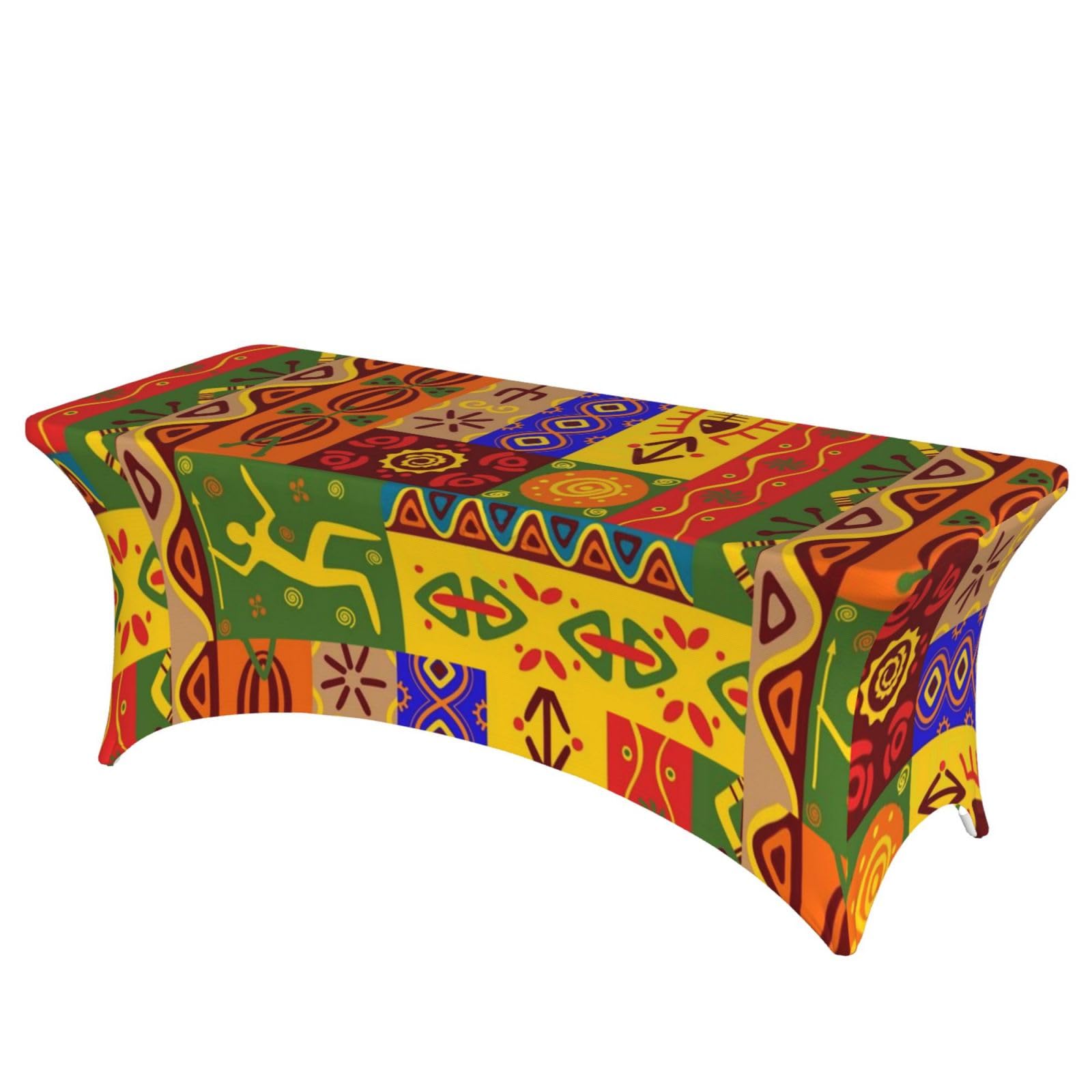 ERCgad African National Patterns Print Rectangular Tablecloth Dining Banquet Party Events Home Celebration Table Cover