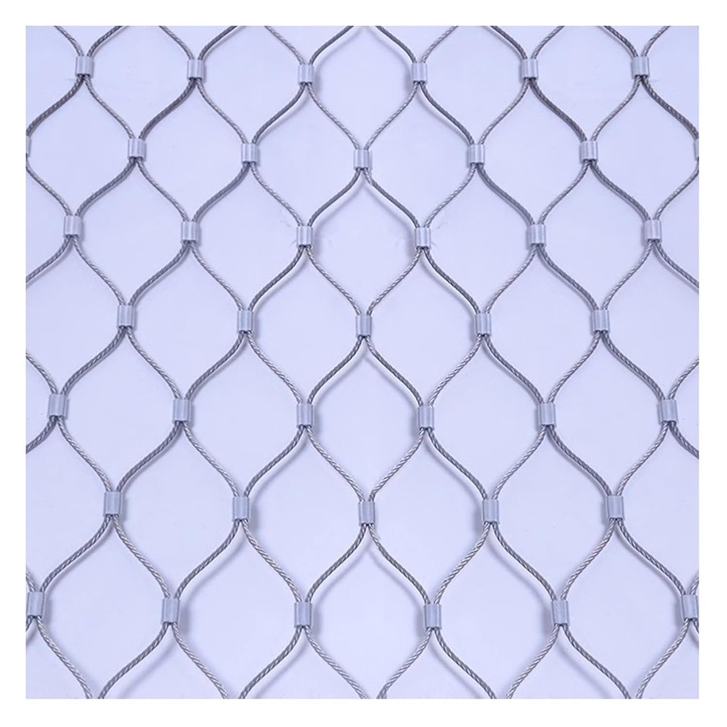 304 Edelstahl-Drahtgeflecht, flexibel, 5 cm, Balkon-Sicherheitsnetz, 1,5 mm Kabelzaun, langlebig, schlagfestes Netz (1 x 20 m) für Schutz im Freien