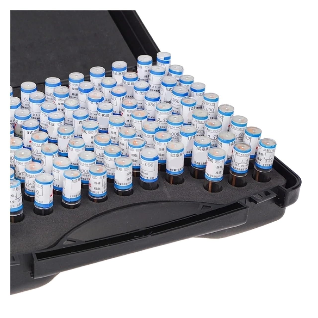 Pin Gage Set 0,30–10,00 mm Stahlstiftlehre, 50 mm Stiftmesswerkzeug, Schritt 0,1 mm, 98 Stück/Menge