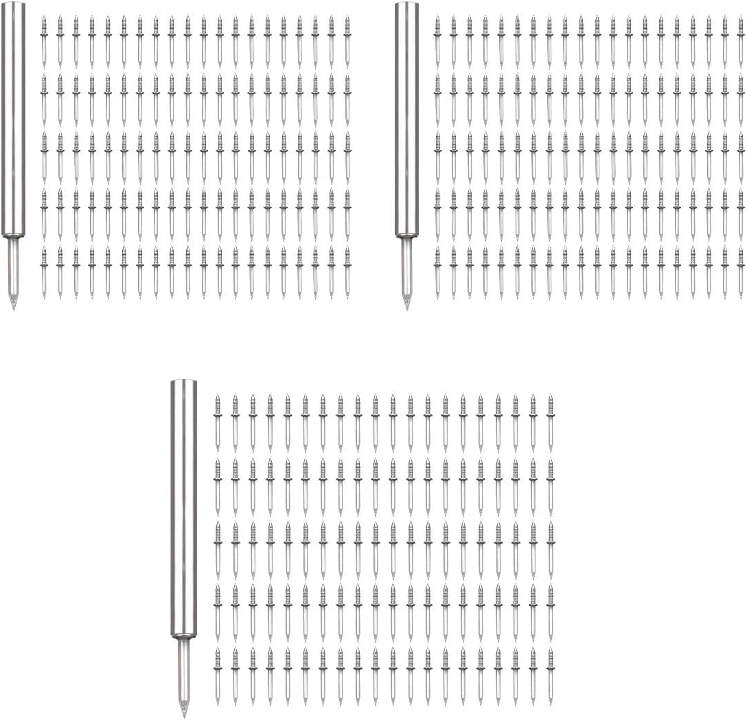 Double Head Nails for Wood Skirting Boards | 100/200/300 Pieces of Seamless Skirting Thread | No Trace of Nails for Skirting Boards | Hidden Skirting Nails for Home Decoration