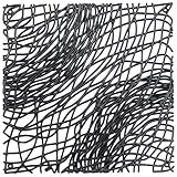 Material: Kunststoff Dekoelement Silk B1 solid schwarz K20