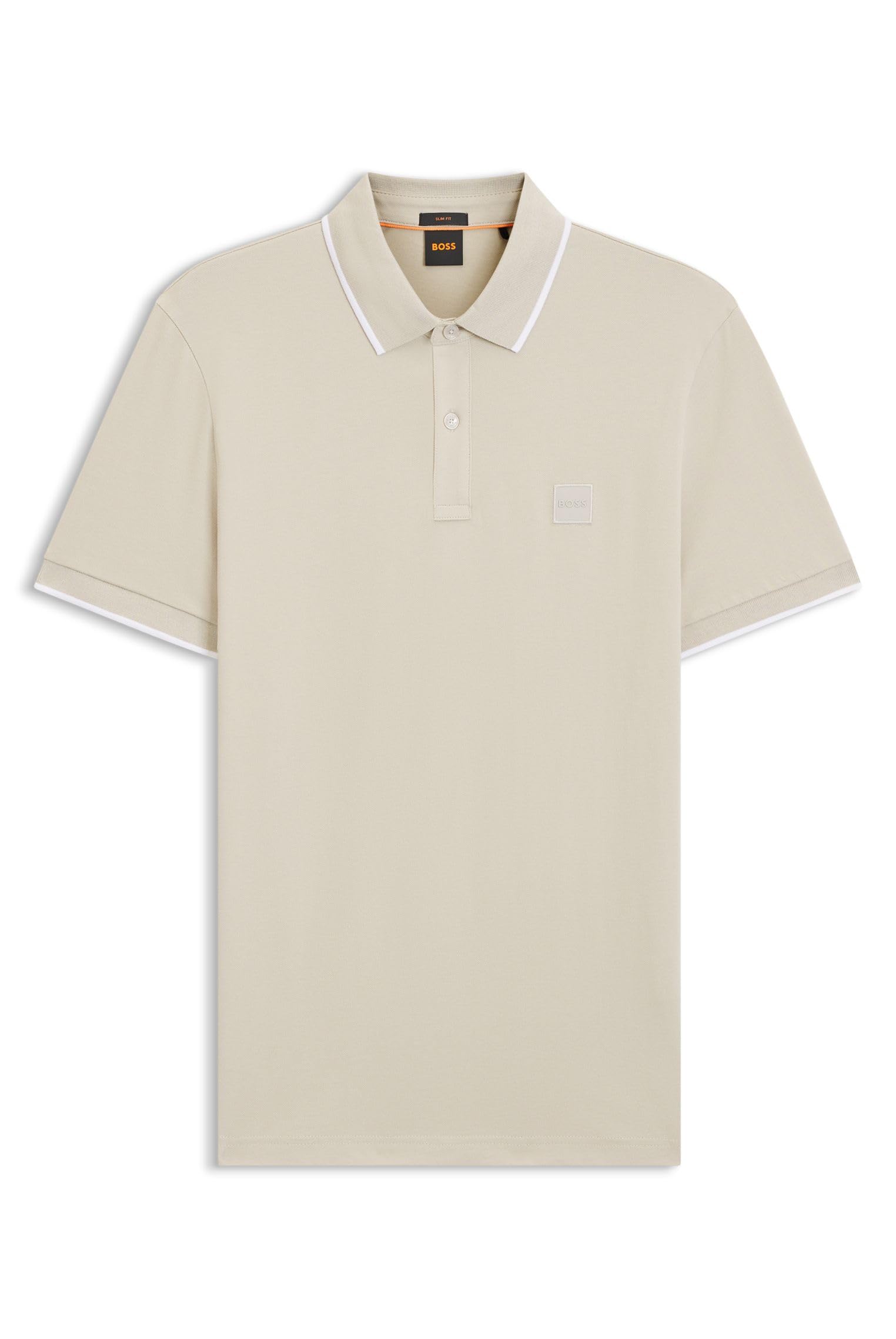 BOSS Men's Passertip Polo, Light Beige271, M