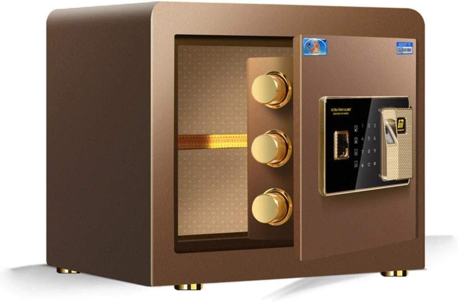 Safe Office All Steel Anti-Theft Wall Gold * 30Cm Safes, White strongbox