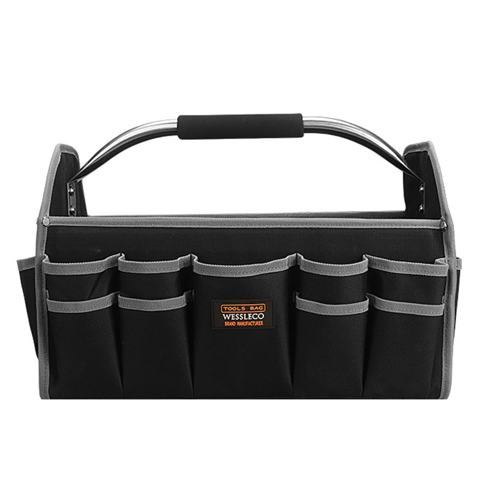 Borsa portautensili larga: tasche portautensili portatili, organizer per | piccoli utensili | organizer per impieghi pesanti, base stampata impermeabile, 21 tasche, tracolla per hom