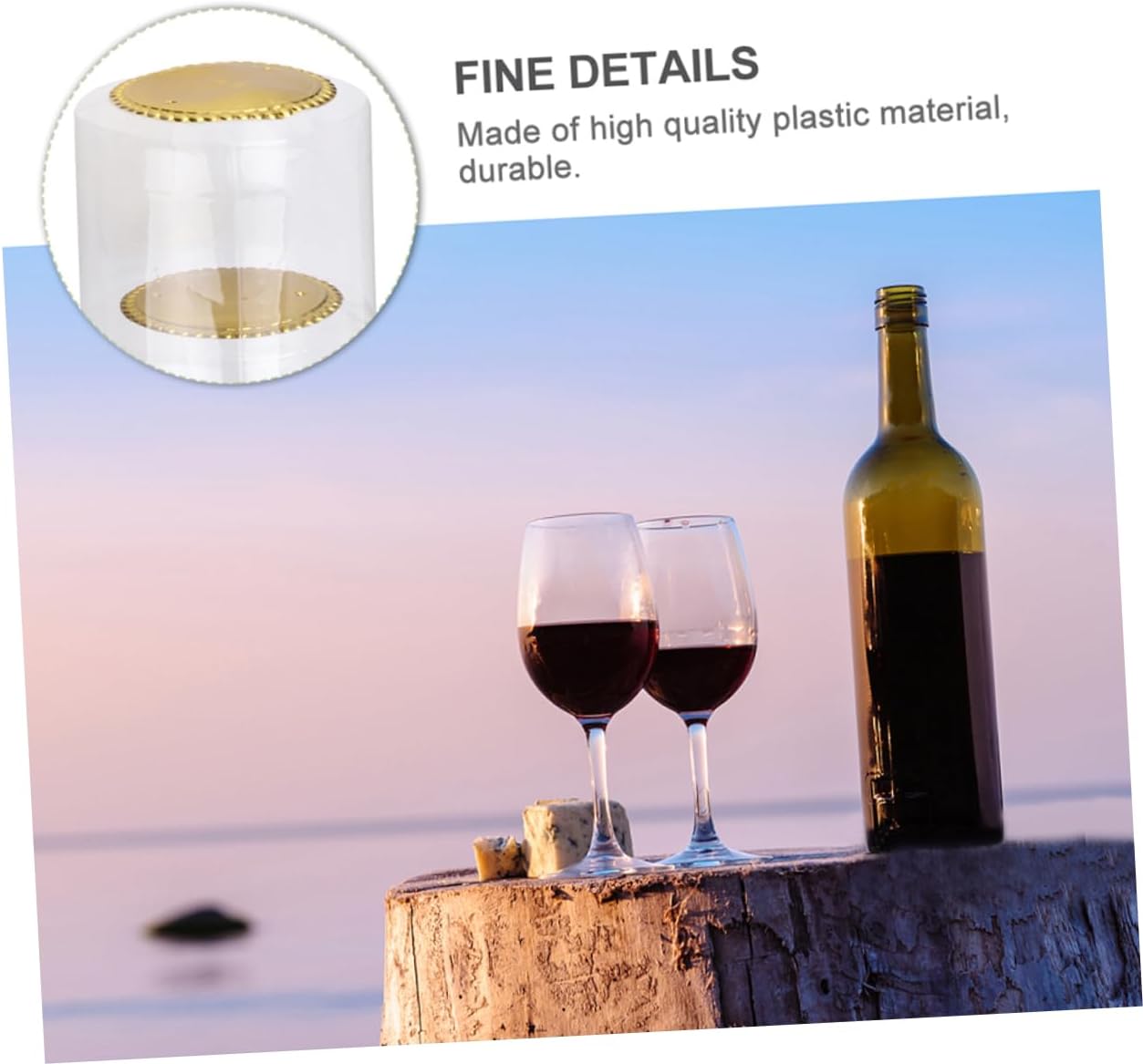 200pcs Heat Shrink Sealing Capsules for Wine Bottles Bottle Caps for Home Brewing Wine Preservation and Packaging