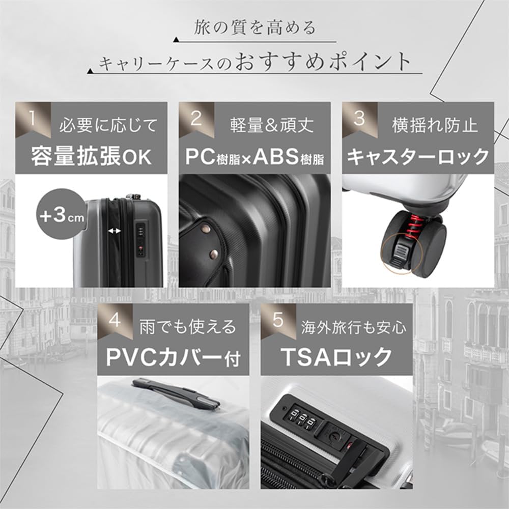 【圧縮ケース付き】さまぁ～ずバラエティシリーズ全巻(クリーニング済みレンタル落) Amazon | [タンスのゲン] スーツケース 大容量 機内持ち込み