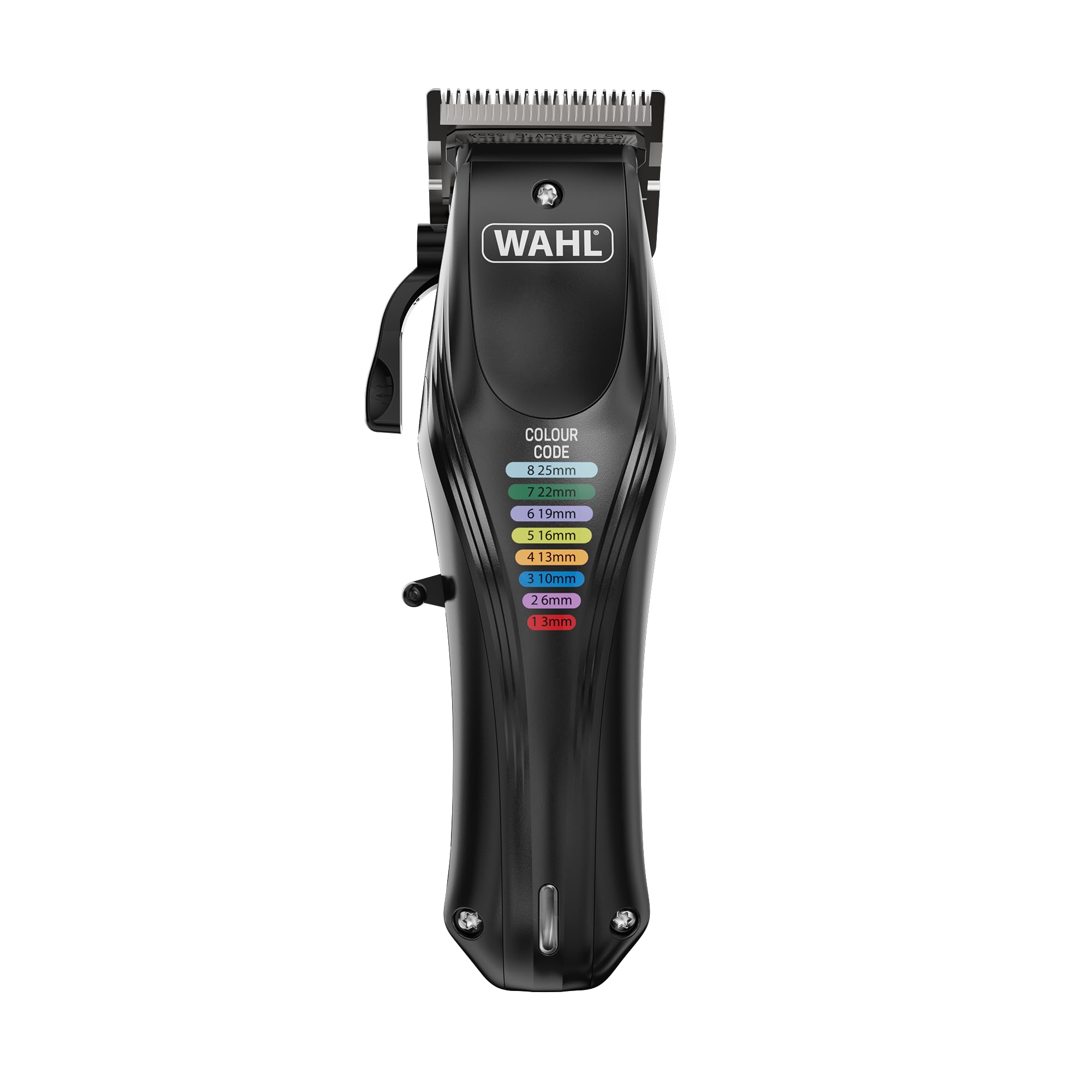 WAHL Colour Pro, cortapelo, Recargable para Mascotas, peines codificados, peluquería Canina Completa, bajo Nivel de Ruido, Cable/inalámbrico para Perros, Negro