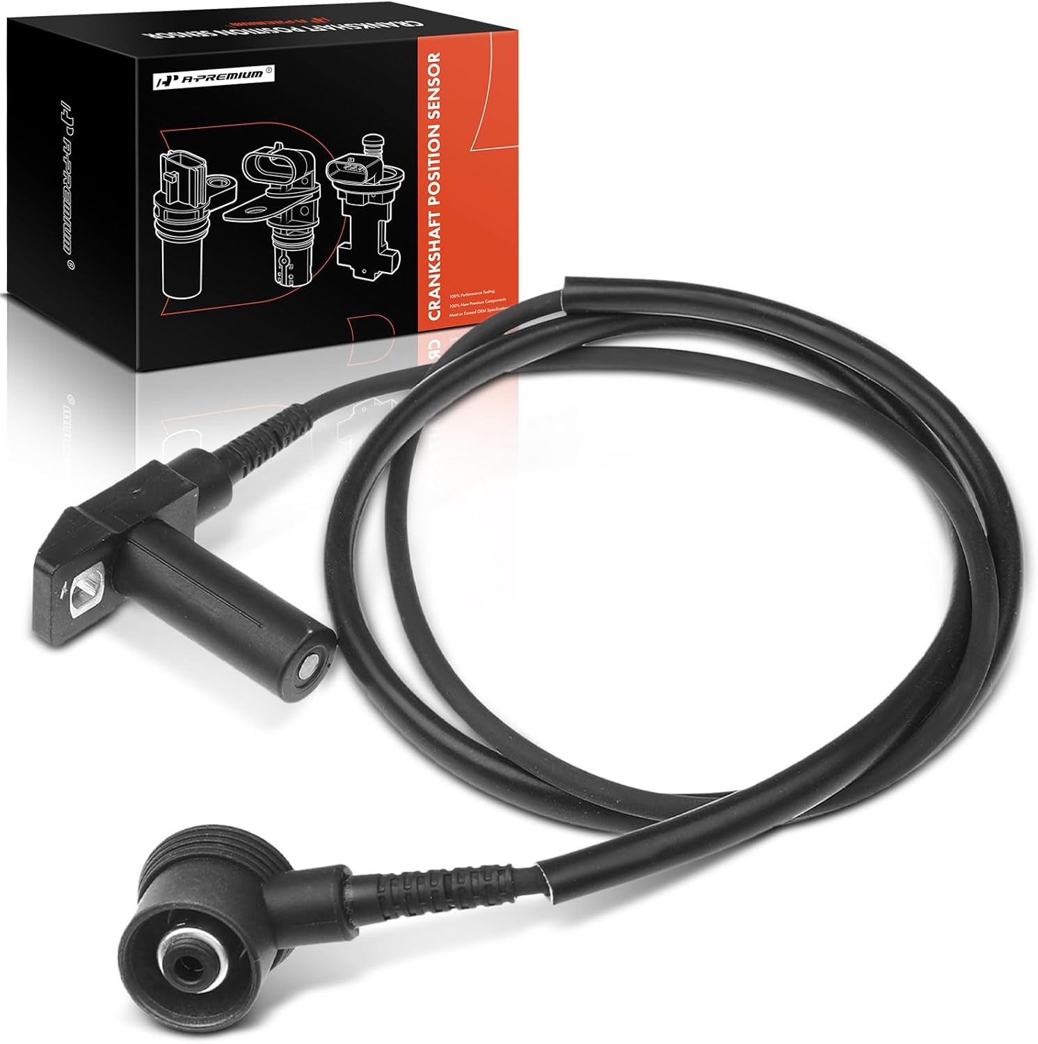 A-Premium Engine Crankshaft Position Sensor Compatible with Mercedes-Benz C220 1994-1995, C280 1994-1996, E420 1994-1995, E500 1994, C36 AMG, 400E, 500E, 500SEL, S500, SL320, Replace# 0031534928