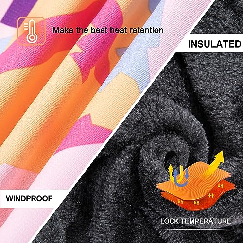 Farvalue Girls Waterproof Ski Jacket Windproof Winter Coat Warm Snow Coat Outdoor Raincoats With Removable Hood Purple Camo 10-12 thumb #6