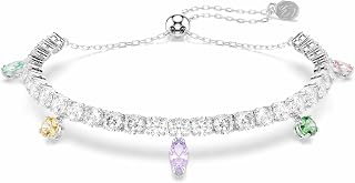 x Colección de joyas Ariana Grande: collar, aretes, ear cuffs, piedras multicolores de corte mixto, acabado en rodio