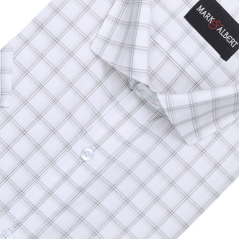 Image of Mark & Albert Men's Half Sleeves Regular Shirt
