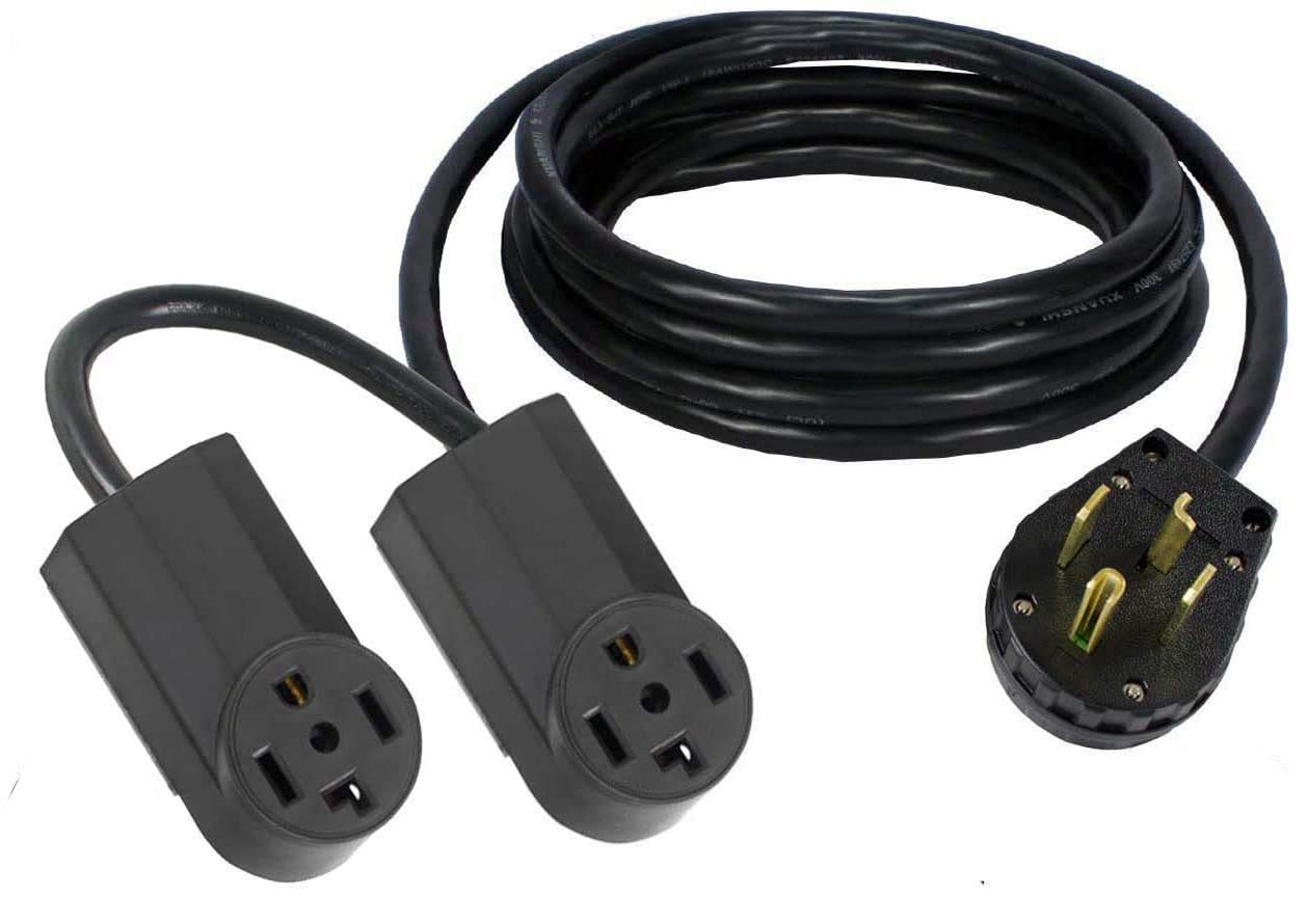 Amazon Com Y Adapter 14 30p Plug To Dual14 30r 4 Pin Receptacle Power Cord Splitter 2 Add A Second Dryer Nema 250v Fx432 Appliances