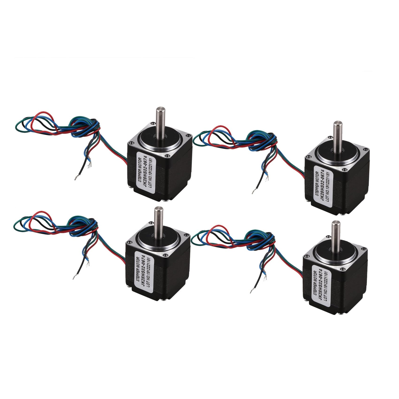 4X NEMA 11 28 Motore Passo-Passo Ibrido 1.8 Gradi 2 4 Cavi Motore Passo Dopo Passo 32mm per Router CNC