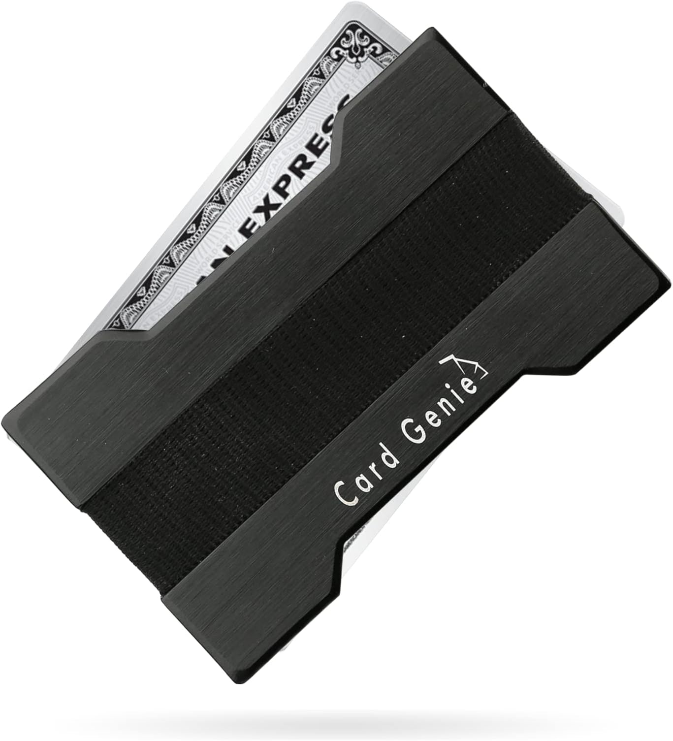 Card GenieHigh-Class Stainless Steel Card Wallet - Minimalist RFID Blocking Smart Wallet Credit Card Holder, Business Card Holder, Metal Slim Wallet, Mens Travel Wallets for Men & Women