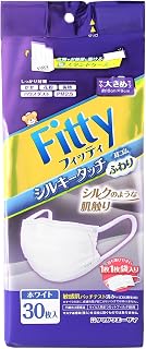 フィッティ シルキータッチ耳ゴムふわり ホワイト やや大きめサイズ 30枚入