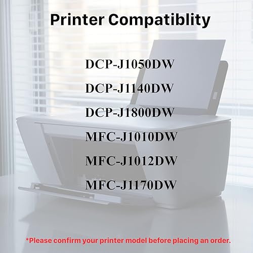 Miniatura 2 de INK4WORK Paquete de 4 cartuchos de tinta de repuesto compatibles para Brother LC401 LC-401 para MFC-J1010DW MFC-J1012DW MFC-J1170DW (Bk, cian,