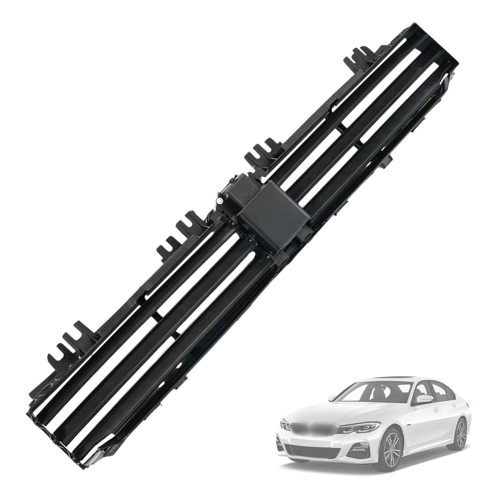 View 1 of **View Clerk Notes**Primmer Front Bumper Lower Active Grille Shutter Assembly w/Motor Compatible with BMW 230i 330i 330e M340i xDrive 2019-2025 2.0L Radiator Shutter Assembly Replaces 51-74-5-A22-C64 51-74-9-465-186
