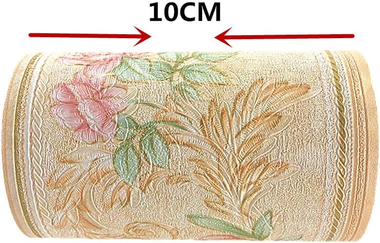 Simplemuji Orange Wallpaper Flowers Border Peel & Stick Wall Covering Kitchen Bathroom Bedroom Tiles Decor Sticker,4 Inch by 16.5 Feet