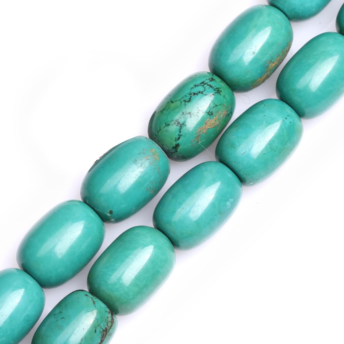 GEM-Inside 13x18mm Natural Shoushan Beads Prayer Buddha Column Chakras Stone Semi Precious Gemstone Beads for Jewelry Making Strand 15"