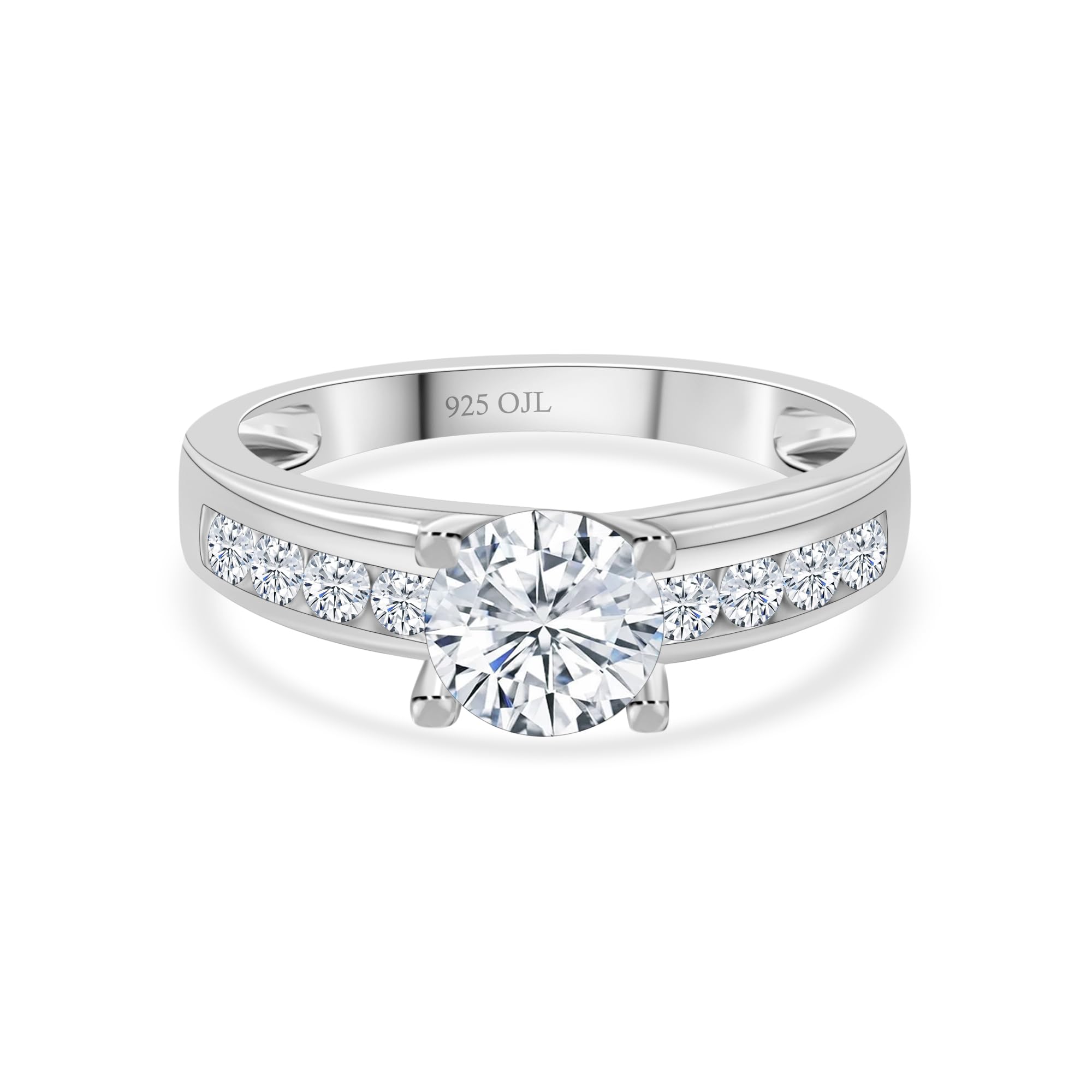 Ornate Jewels 925 Silver Solitaire American Diamond Channel Set Ring for Women and Girls | With Certificate of Authenticity & 925 Stamp | Life-time Warranty* (B08BJR9KGS) Amazon Price History, Amazon Price Tracker
