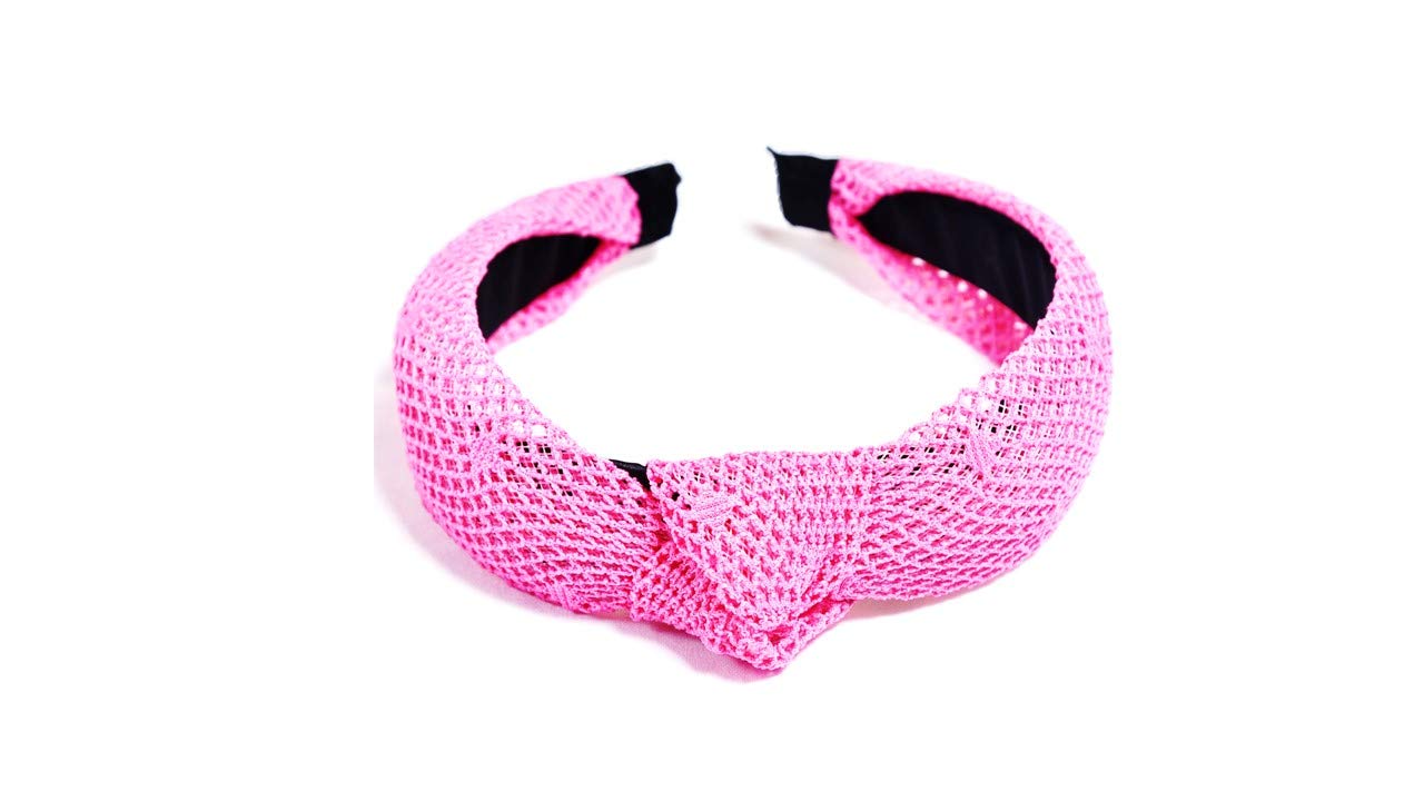 Soft Fabric Knot with Jali Design Plastic Hairband/Headband for Girls and Women Soft Fabric Knot with Jali Design Plastic Hairband/Headband for Girls and Women