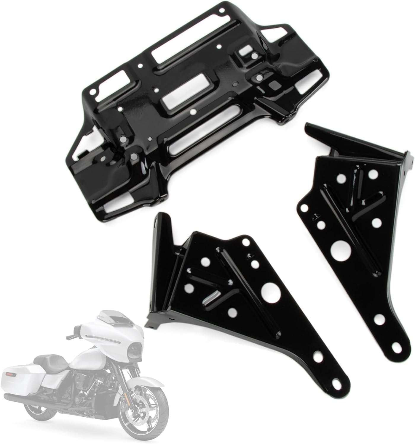 Inner Fairing Bracket Kit for Street Glide - PSLER Fairing Support Mount Compatible with Touring Street Glide FLHX FLHXS FLHXSE ST 2023 2024 2014-2024