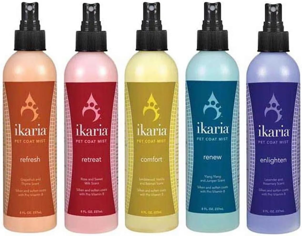8 oz Dog Coat Mist for Pets Scented Spray in Conditioner Choose from 5 Scents (Full Set - All 5 Scents)
