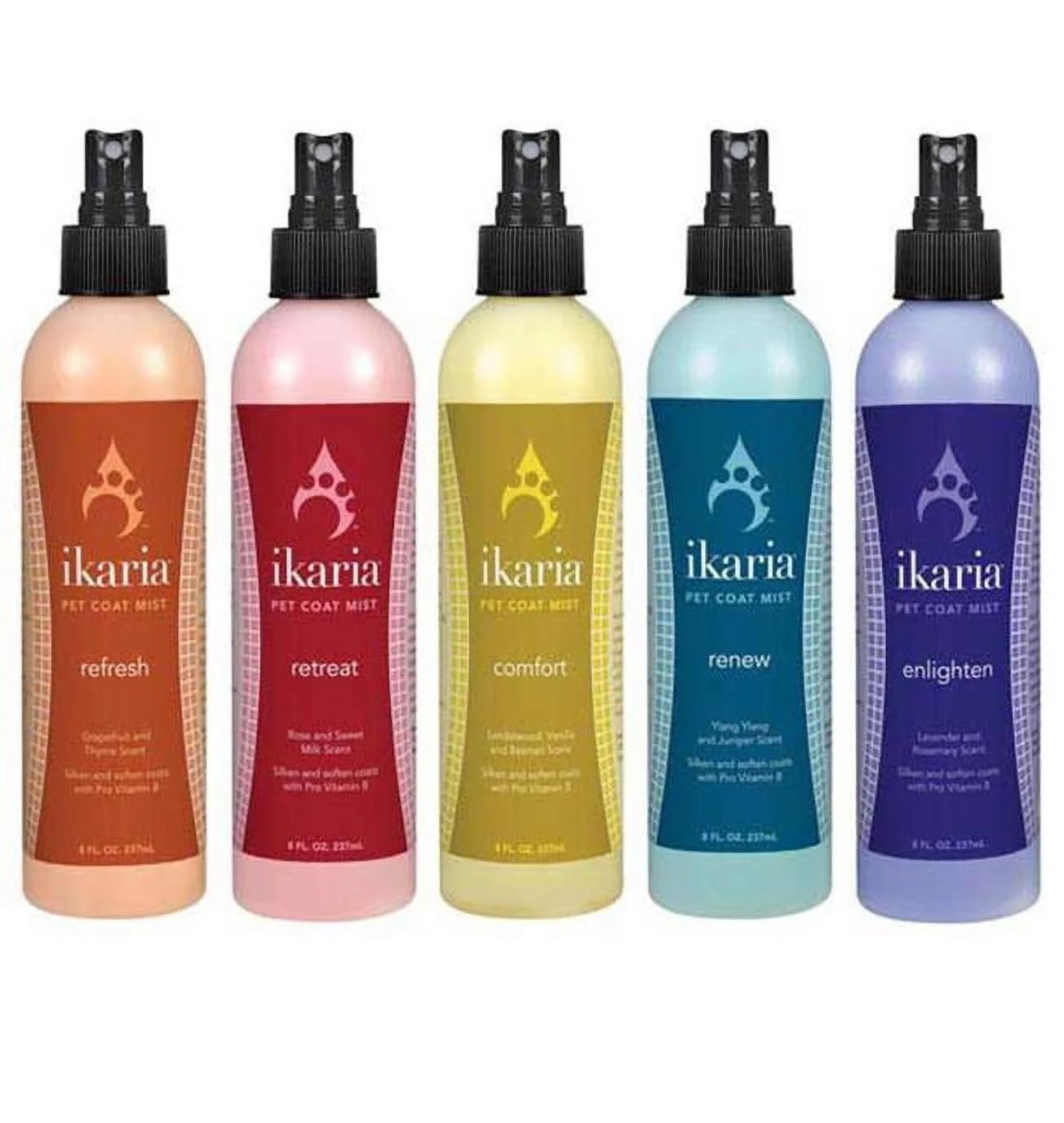 8 oz Dog Coat Mist for Pets Scented Spray in Conditioner Choose from 5 Scents (Full Set - All 5 Scents)