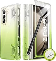 Vista 16 de i-Blason Cosmo - Funda para Samsung Galaxy Z Fold 5 con soporte para bolígrafo, protector de pantalla integrado, protección de bisagra, 3 fundas