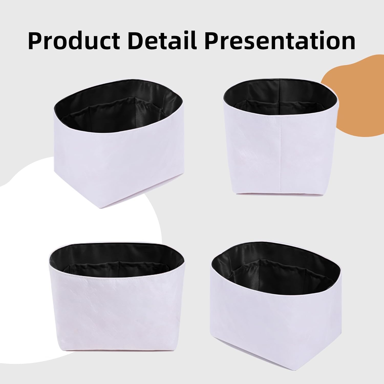 DGAZ Lightweight Purse Organizer Insert for Hermes Picotin Bag,Silk and Dupontpaper handbag inner for Luxury Bags(Black,PC18) - Image 8