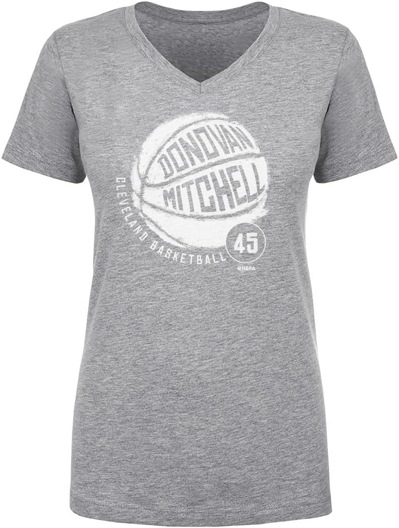 500 LEVEL Donovan Mitchell Women's V-Neck T-Shirt - Donovan Mitchell Cleveland Basketball