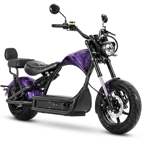 Eahora 2026 Peak 6000W 55MPH M1P Pro Electric Motorcycle for Adults 60V 42AH+50AH 55Miles/110MIiles Long Range 2 Persons Full Suspension Dual Hydrulic Brakes Dual Batteries Street Legal Motorycle