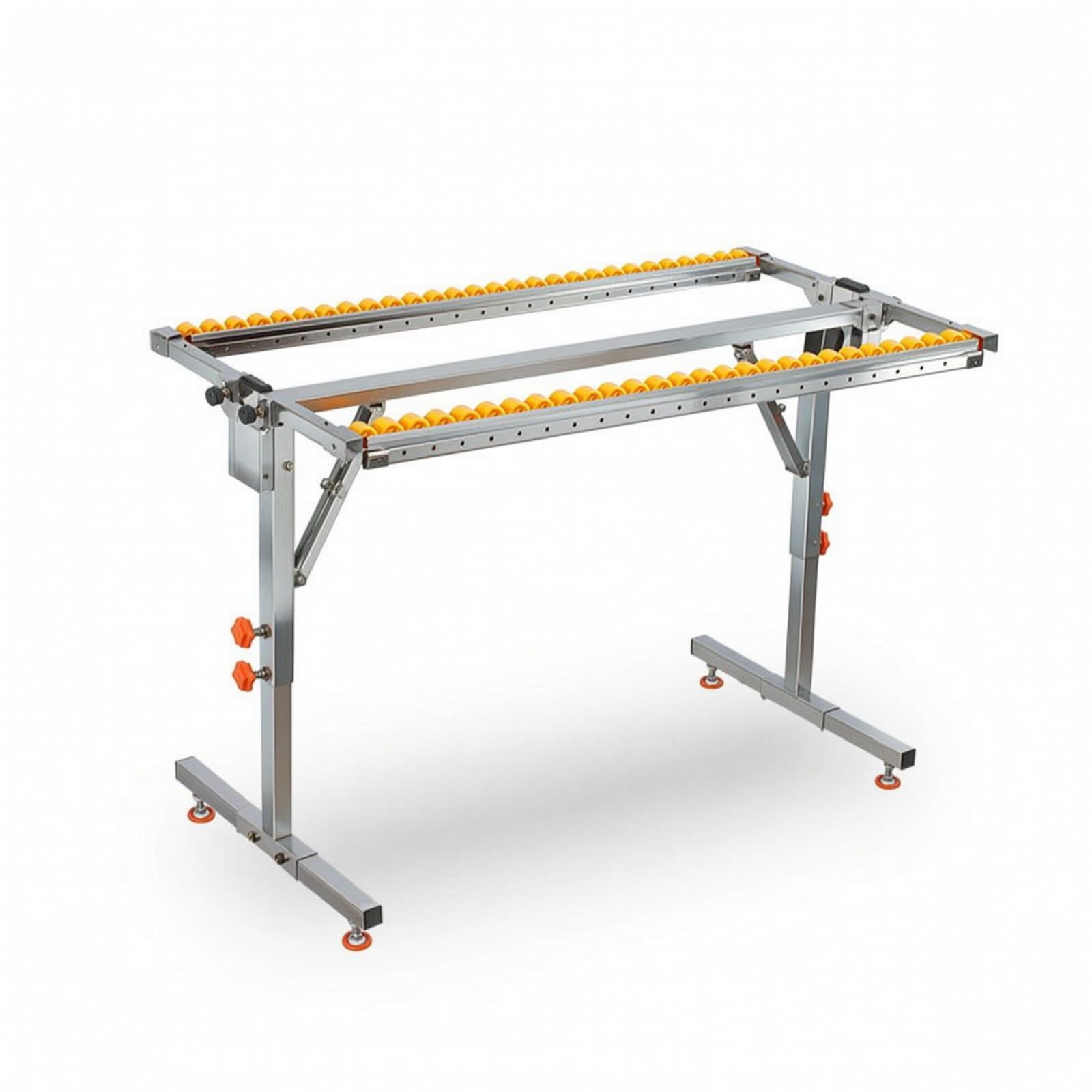 Support Bracket Werkstückständer Rollenbock Materialauflage Zuführtisch Höhenverstellbar aus Edelstahl mit Doppelrollen für Werkbank Säge