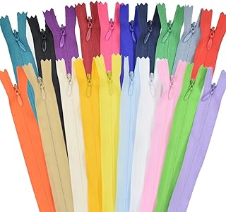 Pack of invisible zippers