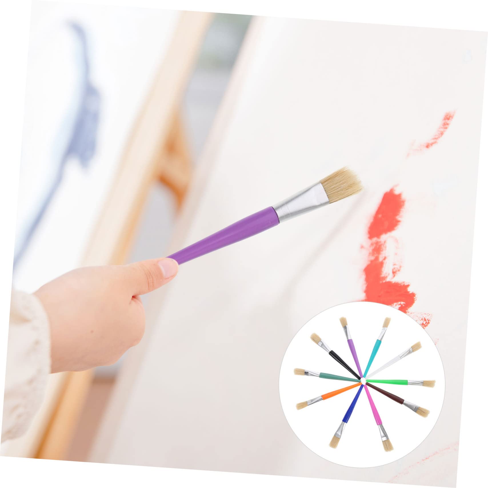 jojofuny 3 Sätze Teiliges Bunte Malpinsel Für Ölmalwerkzeug Mit Feinen Borsten Für Kreative Kunstprojekte Und Doodling Spaß Für Kleine Künstler 20 Stück * 3