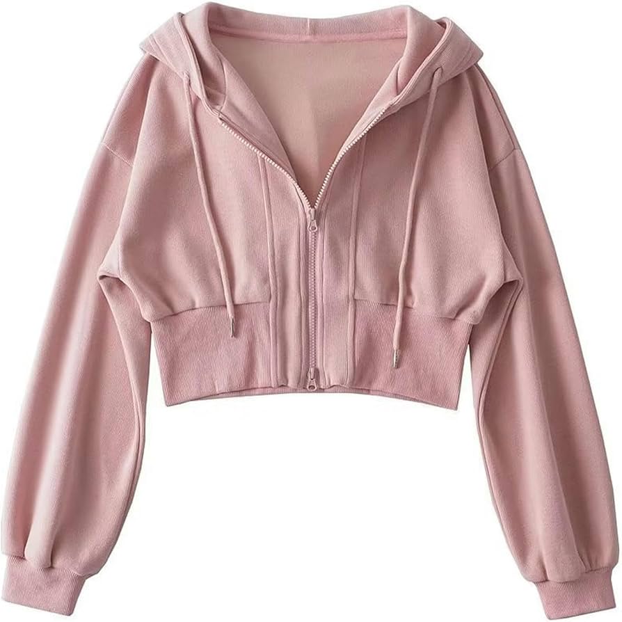 トップス double zip short hoodie double zip short hoodie