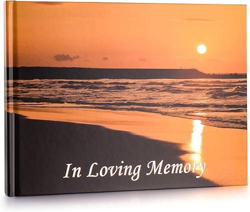 in Loving Memory - Libros de invitados funerarios de 80 páginas, libro de registro funerario, libro de invitados conmemorativo para funeral, tapa