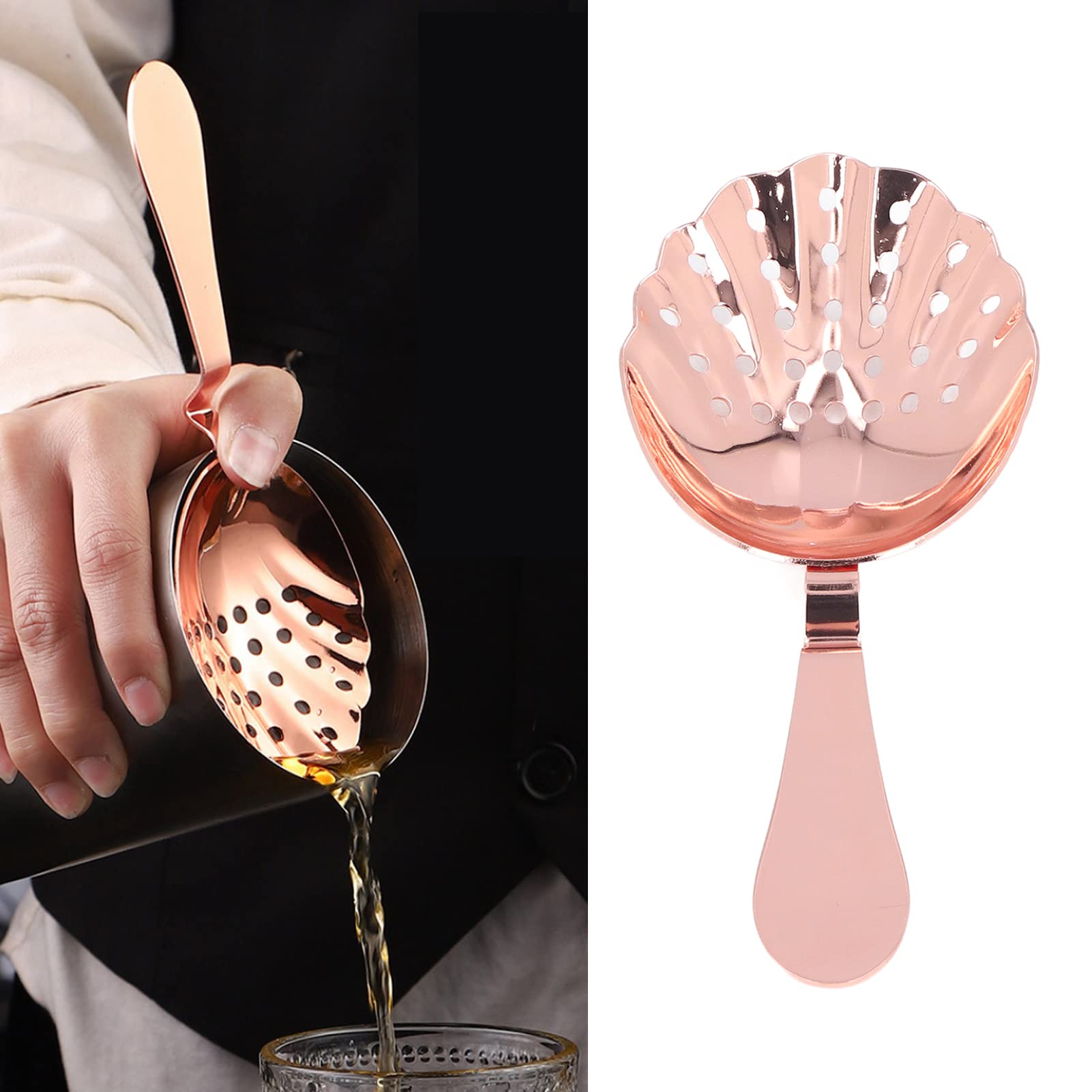 Julep Barsieb 2 Stück – Cocktailsieb Aus Edelstahl, 16,2x7,6 Cm, Zum Abseihen Von Kräutern & Fruchtfleisch, Spülmaschinengeeignet