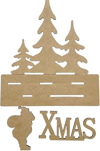 Miniatura 5 de Decoración de mantel de Papá Noel de Navidad  Decoraciones de mantel de madera  Decoración de árbol de Papá Noel  Decoración de chimenea